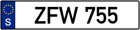 Trailer License Plate